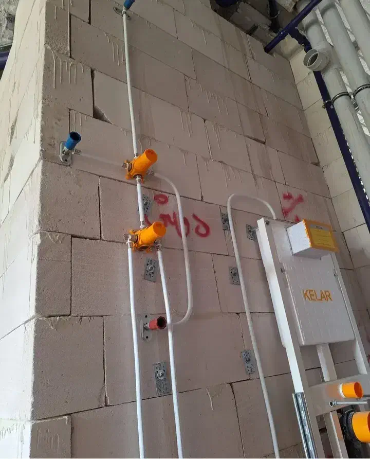 تاسیسات/لوله کشی توکار/لوله کشی نیوپایپ و پوش فیت|خدمات پیشه و مهارت|نوشهر, |دیوار