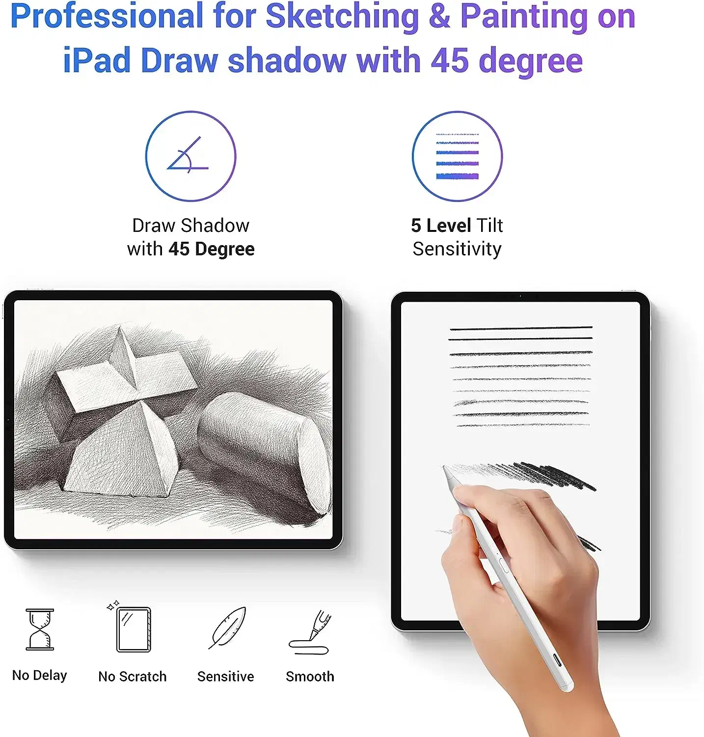 قلم اپل آیپد استایلوس برند KXT قلم طراحی حرفه ای|لوازم جانبی موبایل و تبلت|تهران, دزاشیب|دیوار