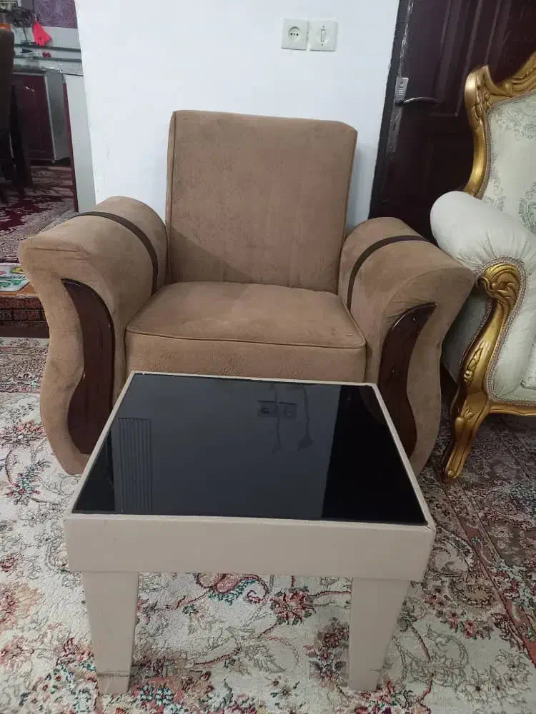 مبل راحتی تخت خواب شو باکسدار با غذاخوری|مبلمان خانگی و میز عسلی|خوی, |دیوار