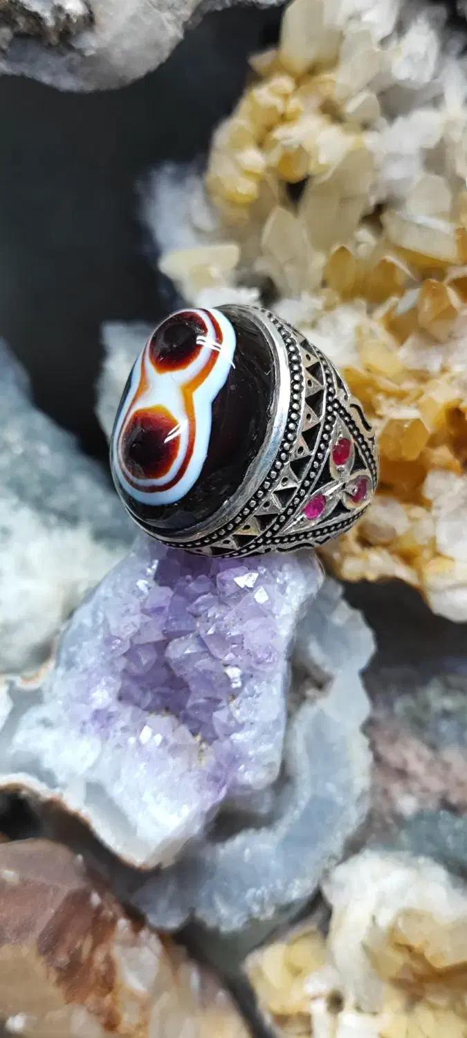 انگشتر باباقوری دوکوهان و یاقوت سرخ کد ۷۳|جواهرات|اصفهان, شیخ اشراق|دیوار