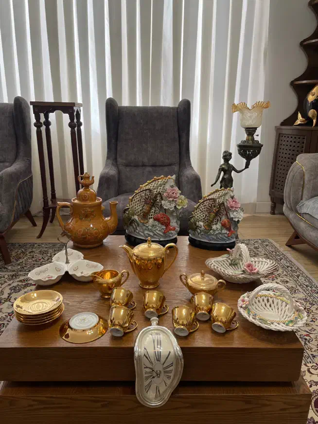 پذیرایی چینی لمونژشکلات میوه آجیل قهوه خوری آنتیک|ظروف سرو و پذیرایی|تهران, ونک|دیوار