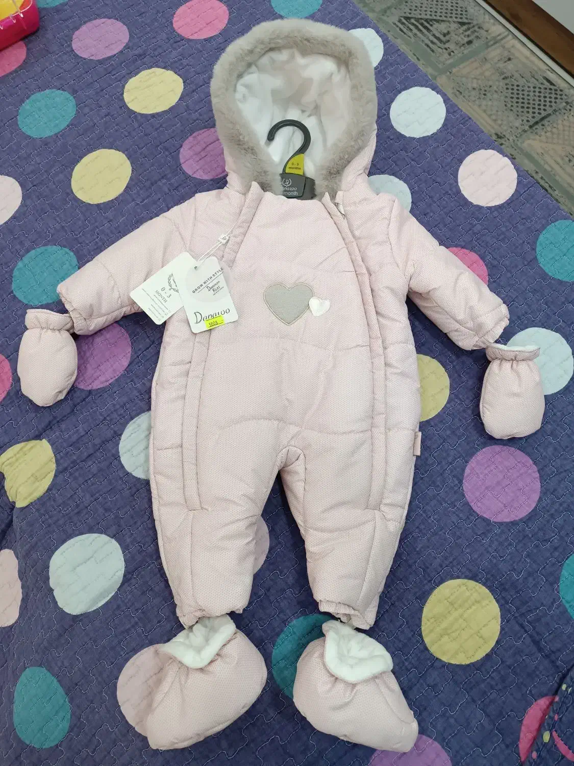 کاپشن سرهمی بچه گانه دخترانه نوزادی دانالو Danaloo|کفش و لباس بچه|برخوار, |دیوار