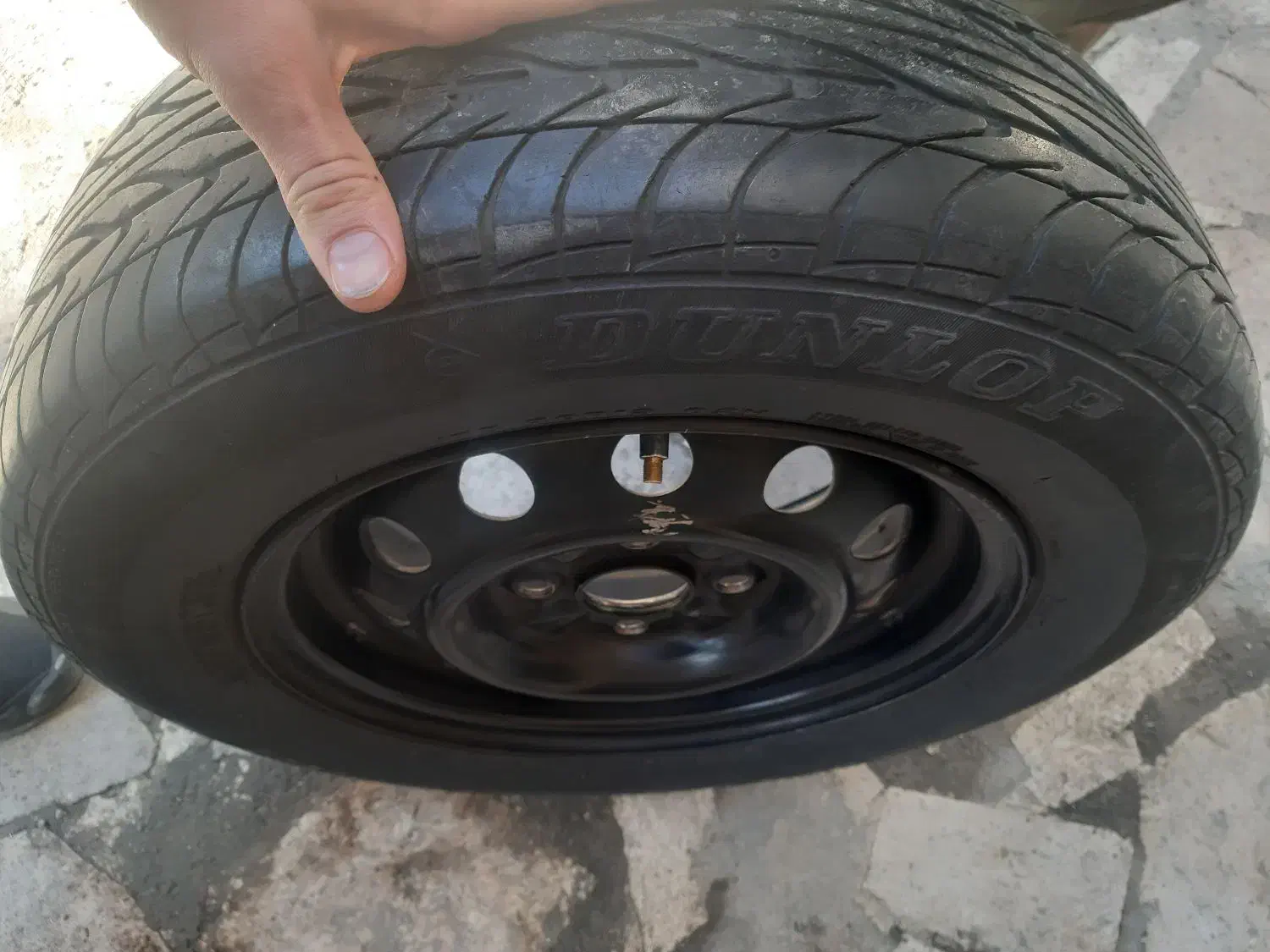 رینگ و لاستیک در حد نو سایز 13/175|قطعات یدکی و لوازم جانبی|قزوین, |دیوار