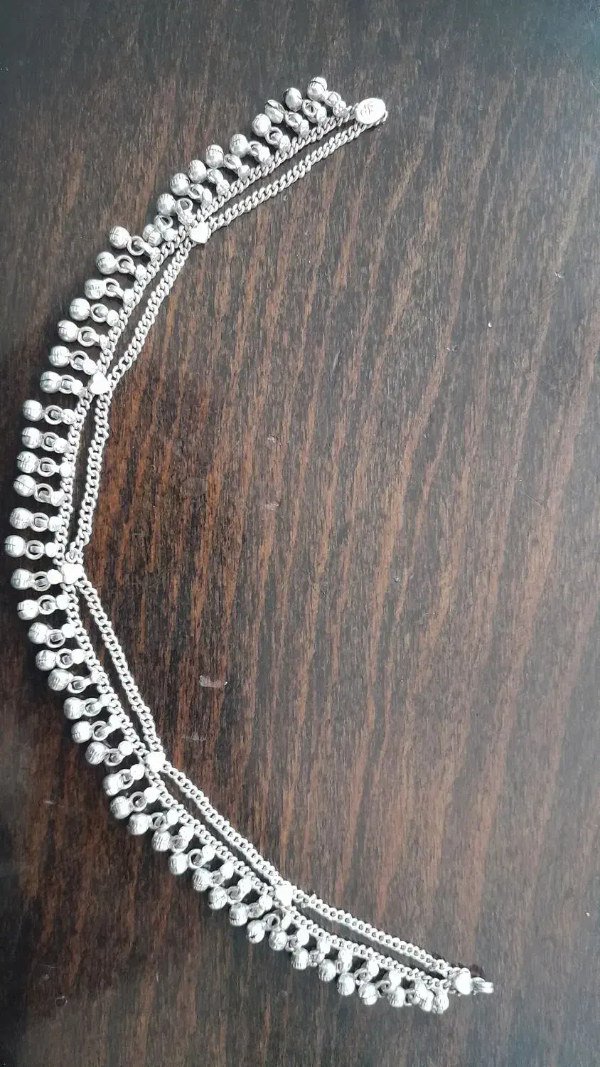 خلخال قاجاری نقره|جواهرات|یزد, |دیوار