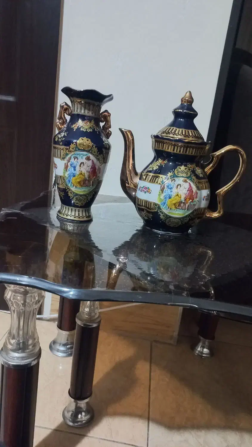 قوری سورمه ای ۳ دختر|ظروف سرو و پذیرایی|شیراز, شهرک امیر کبیر|دیوار