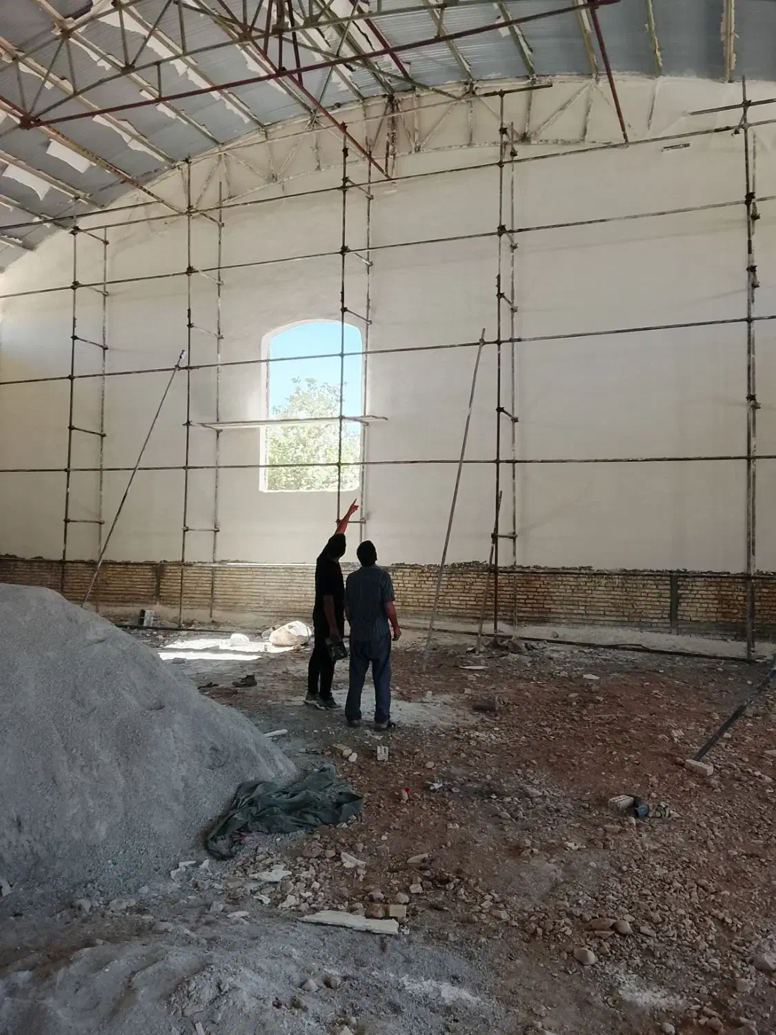 بنا شیب بندی دیوار چینی پلاسترزبره نرمه|خدمات پیشه و مهارت|یاسوج, |دیوار