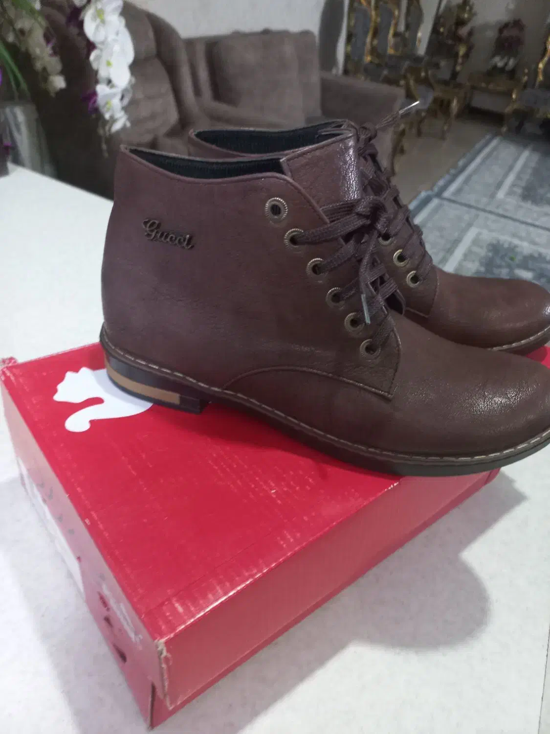 نیم بوت چرم قهوهای  سایز ۳۹|کیف، کفش، کمربند|اصفهان, بهارستان (مخابرات)|دیوار