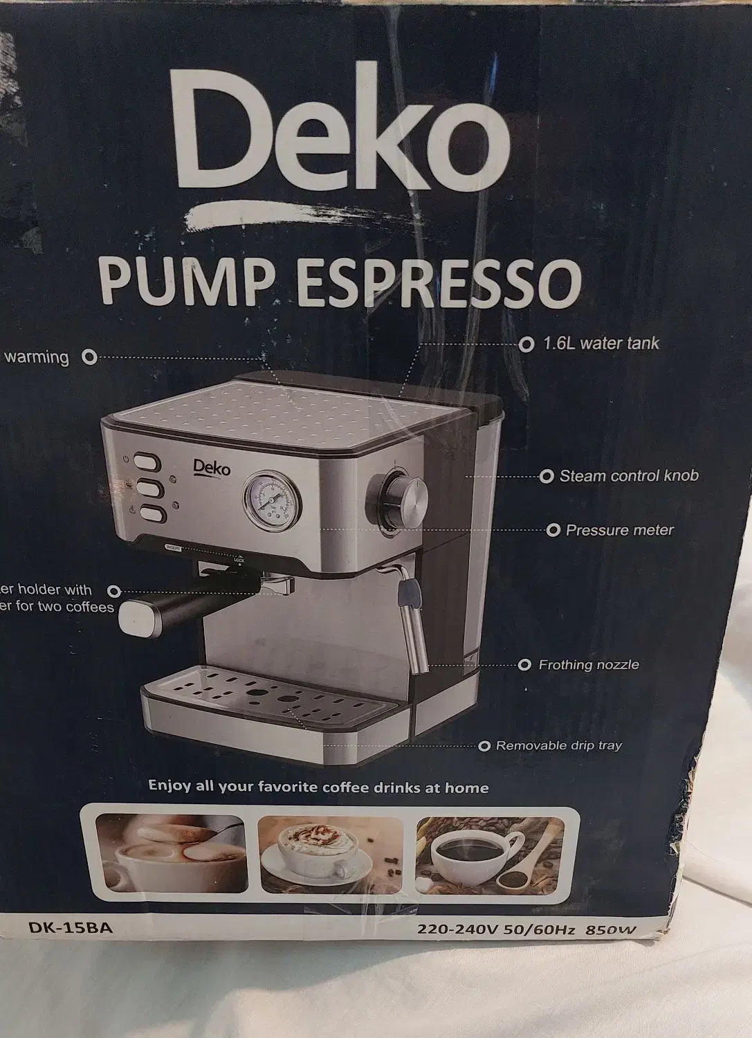 اسپرسوساز نو با کارتن|سماور، چایساز، قهوهساز|مشهد, حضرت حجت|دیوار