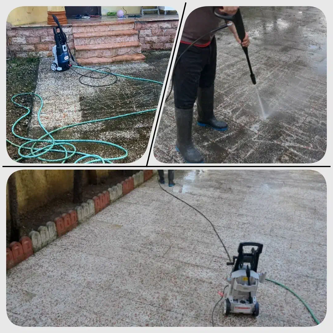 شستشوی حیاط ، ایرانت سقف ، استخر با دستگاه و مواد|خدمات نظافت|نوشهر, |دیوار