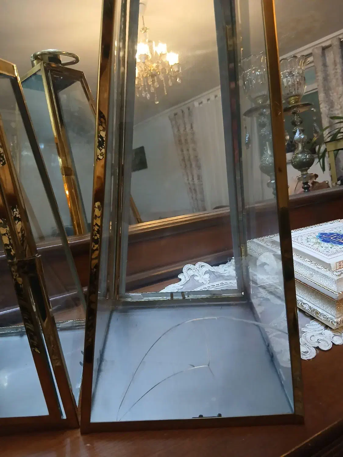 فانوس طلایی|صنایع دستی و سایر لوازم تزئینی|مشهد, خواجه ربیع|دیوار