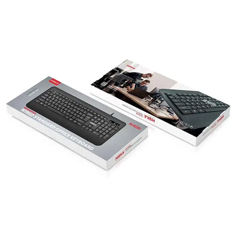 کیبورد هیسکا مدل HX-KE205 (ثناییکو)|قطعات و لوازم جانبی رایانه|کیش, |دیوار