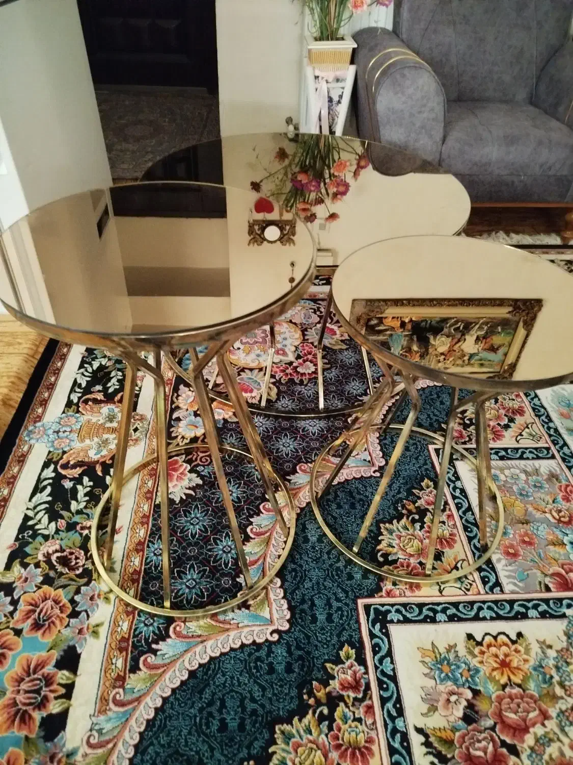 میز عسلی سه تیکه میز تولد|مبلمان خانگی و میز عسلی|محمدیه-قزوین, |دیوار