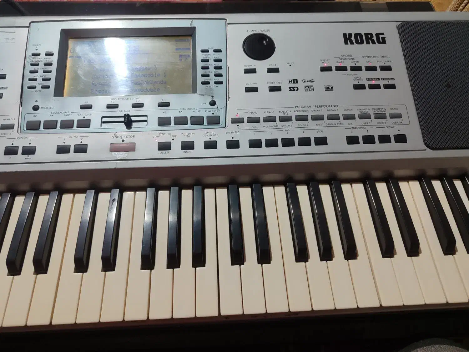 ارگ pa 50 تبدیل خورده به 80|پیانو، کیبورد، آکاردئون|بجنورد, |دیوار