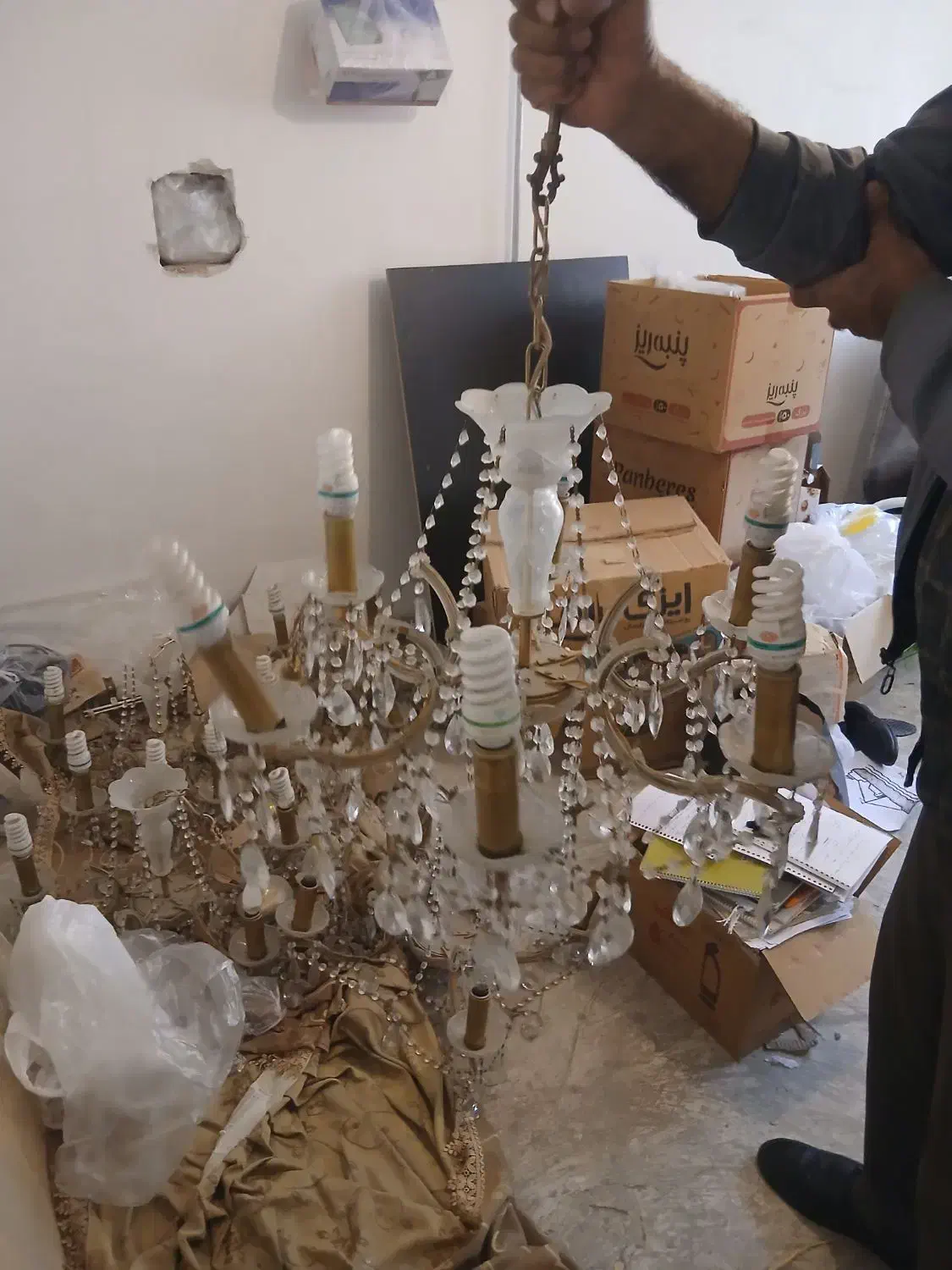 لوستر|لوستر و چراغ آویز|ارومیه, |دیوار