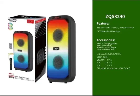 اسپیکر زد کیو اس مدل ZQS 8240|پخش‌کننده همراه|قم, ولیعصر|دیوار