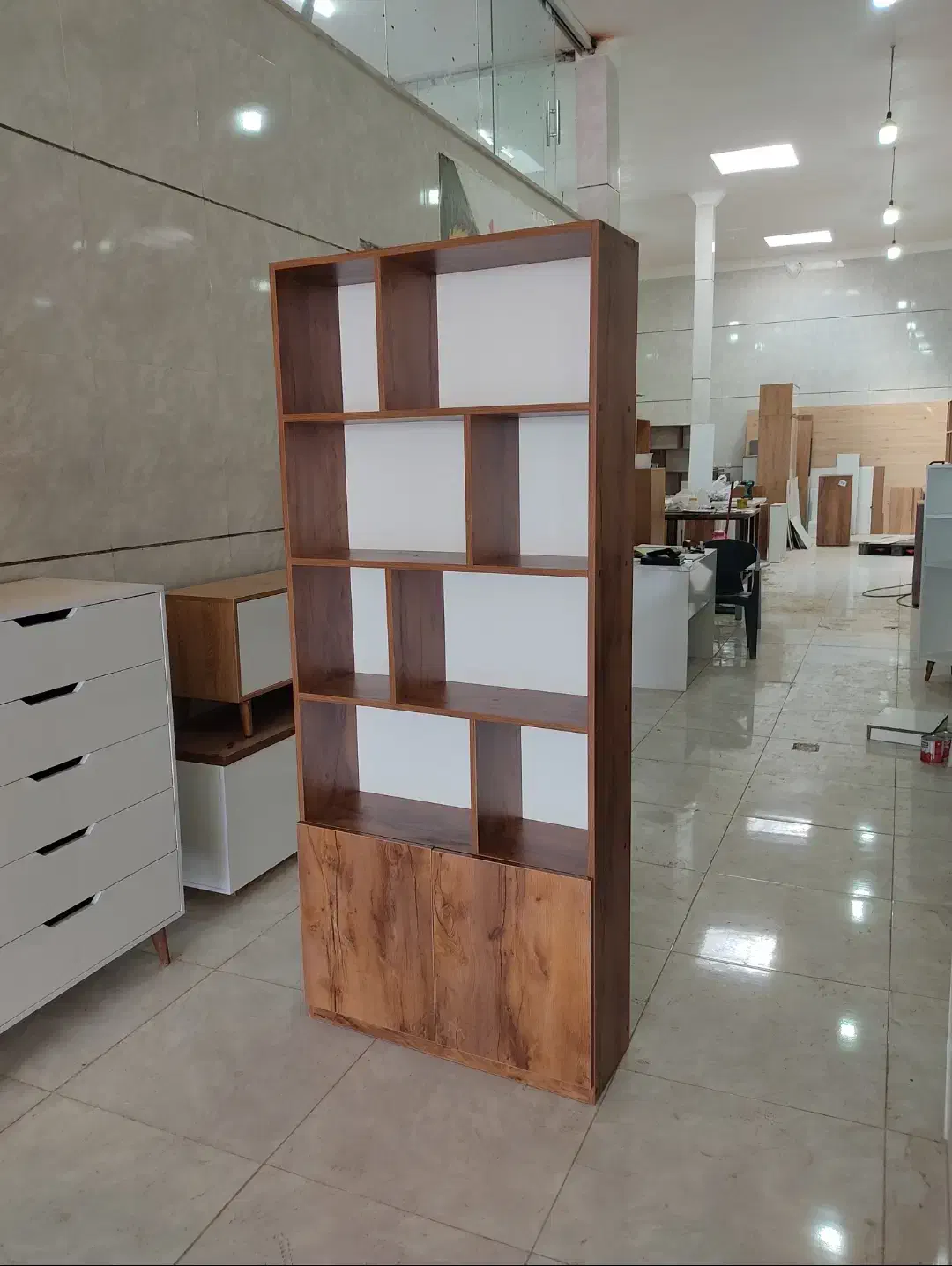 کابخانه مینیمال|کتابخانه، شلف، قفسههای دیواری|قزوین, |دیوار