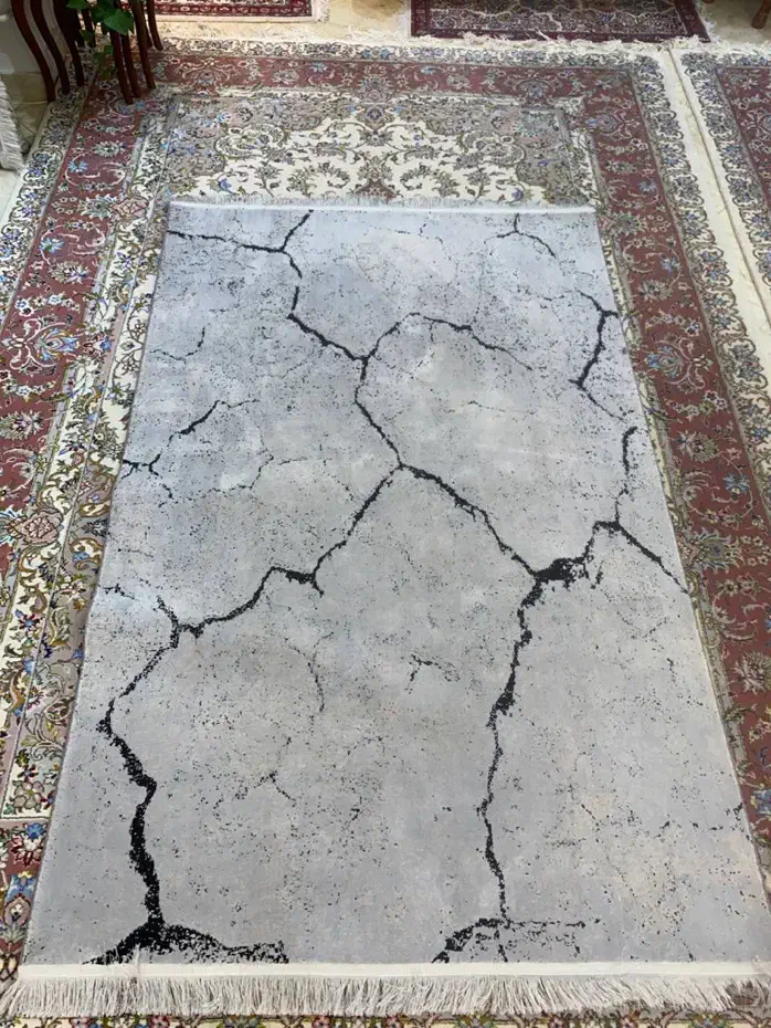 فرش طرح ابریشم ۴ متری نو نو|فرش|تهران, دریاچه شهدای خلیج فارس|دیوار