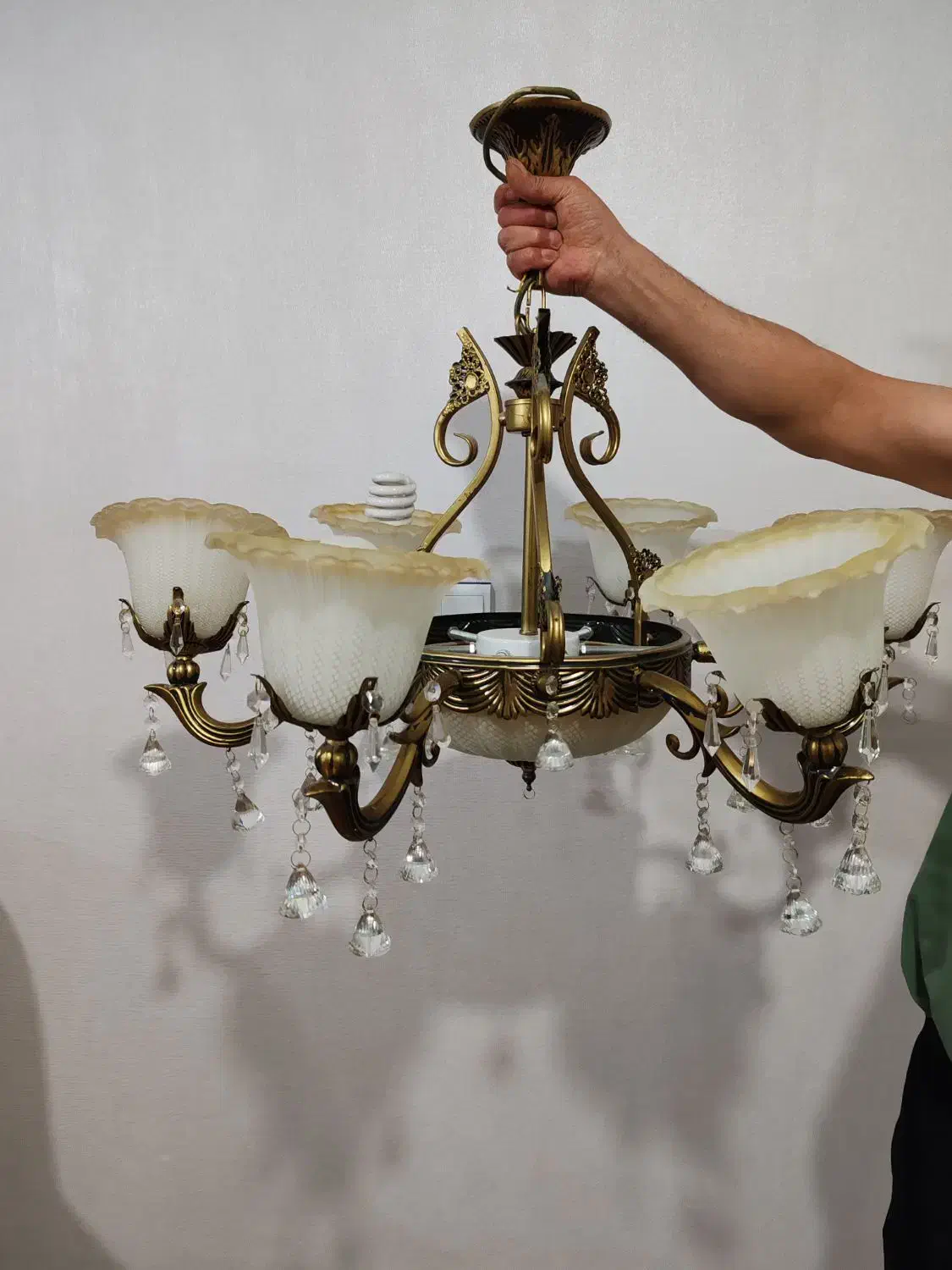 لوستر|لوستر و چراغ آویز|گلپایگان, |دیوار