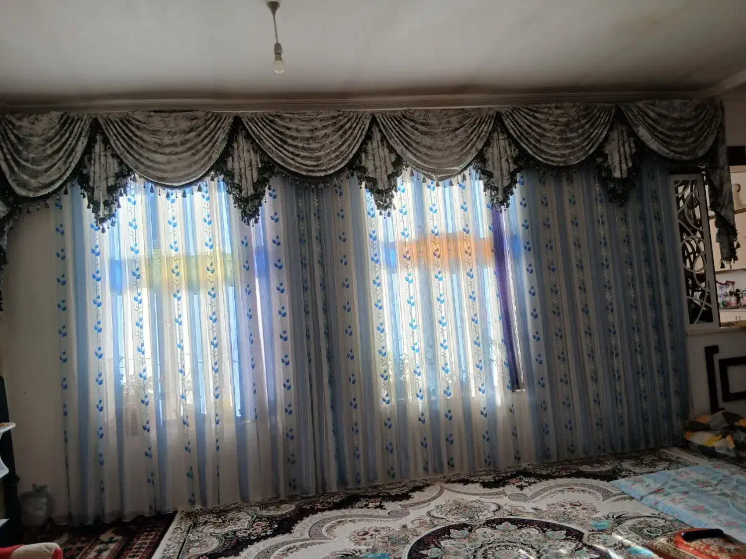 پرده با والون کاملا سالم|پرده، رانر، رومیزی|سراب, |دیوار