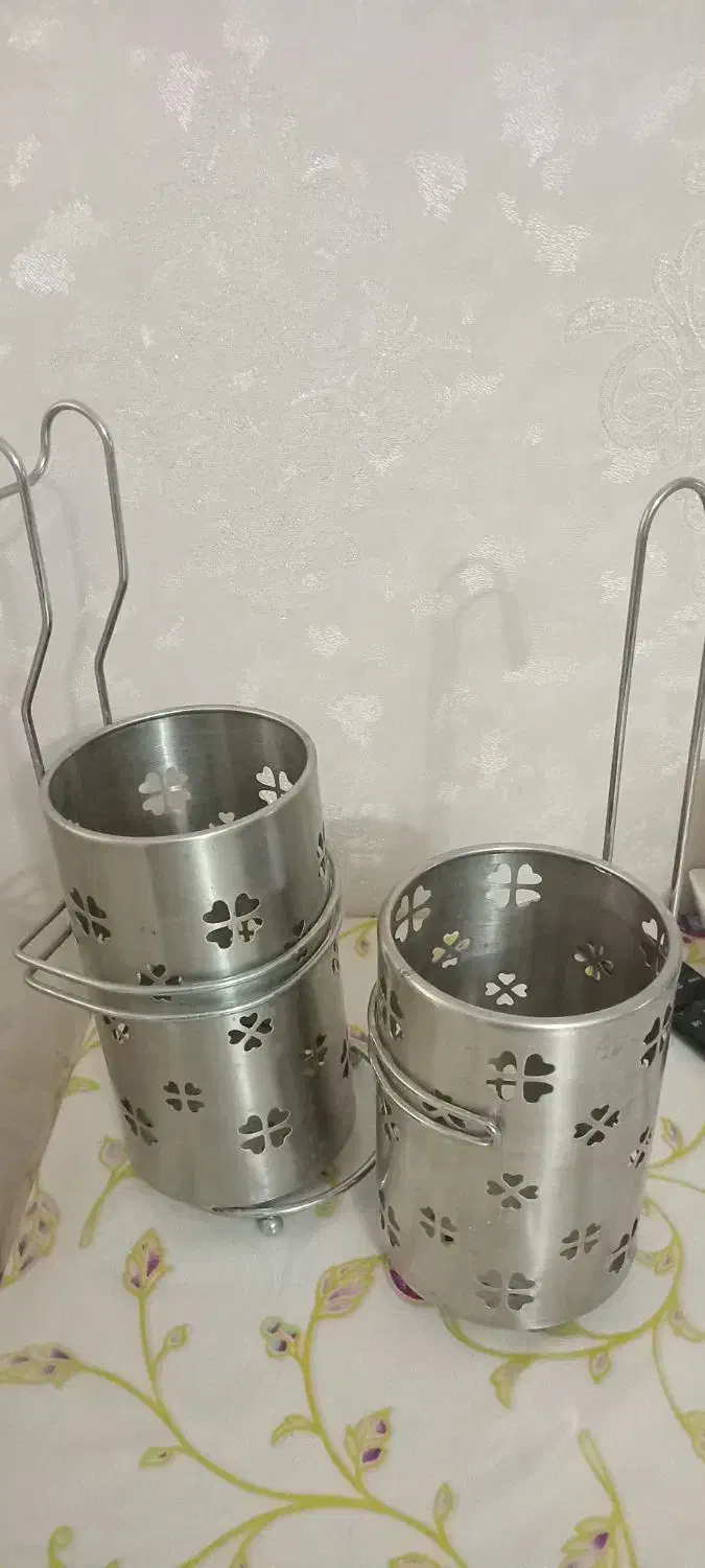 جاقاشقی آبچکان استیل دوتایی با آویز|آب‌چکان و نظم‌دهنده ظروف|تهران, گمرک|دیوار