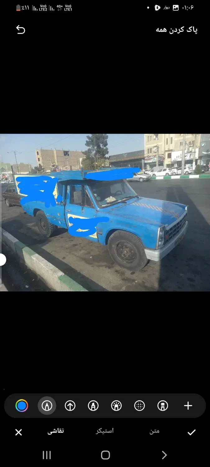 وانت نیسان۸۲ دوگانه|خودرو سواری و وانت|قرچک, شهرک طلائیه|دیوار