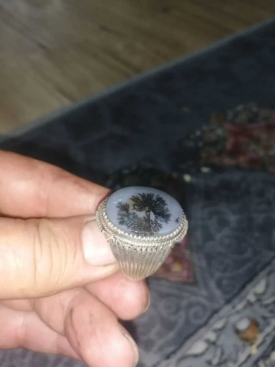 انگشترشجرتک درخت دستسازسیدذبیح|جواهرات|سپیدان, |دیوار