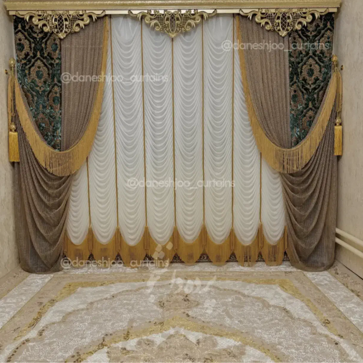 جدید ترین مدل پرده چکی بلند مدت|پرده، رانر، رومیزی|مشهد, دانشجو|دیوار