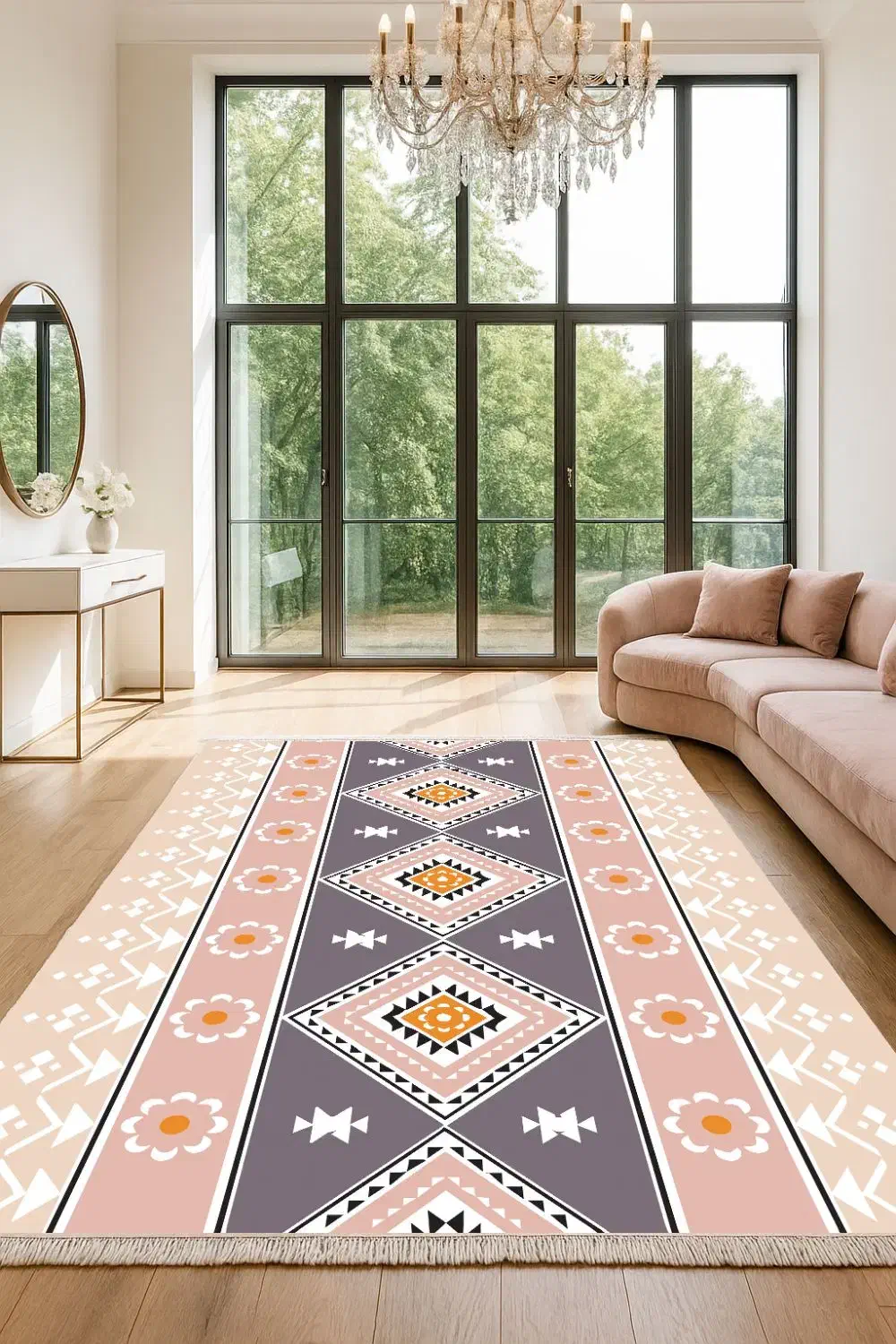 فرشینه گرد/روفرشی کشدار|فرش|ماسال, |دیوار