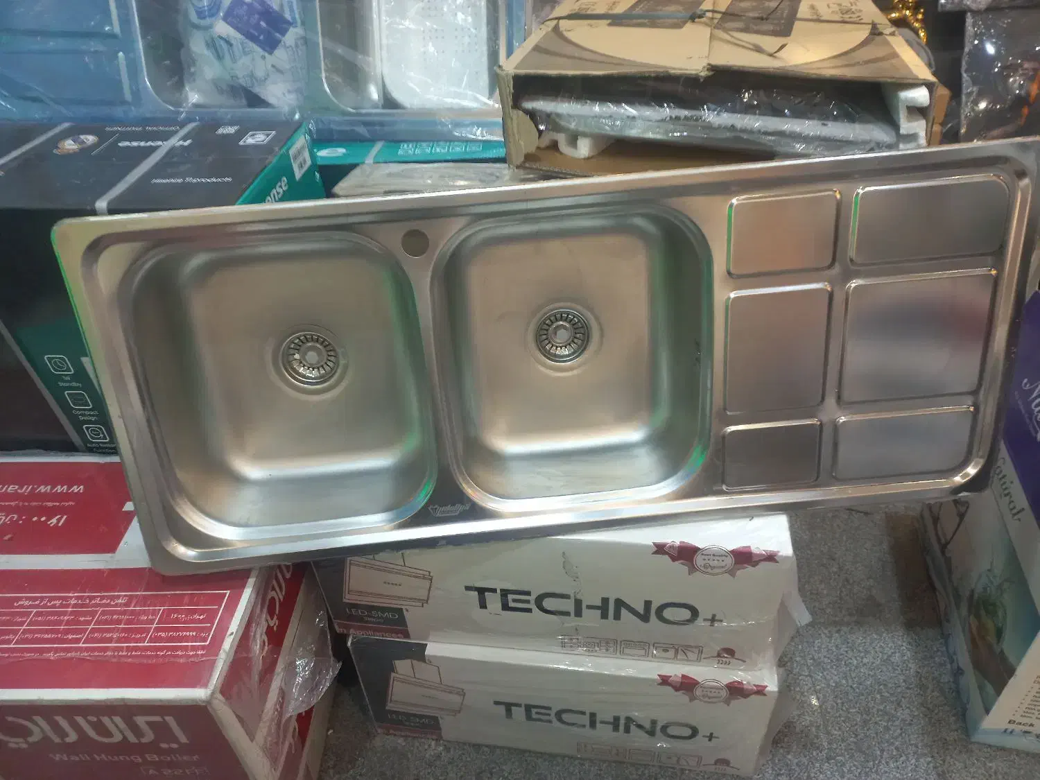 سینک توکار ۱۲۰ در ۵۰|مصالح و تجهیزات ساختمان|مشهد, میعاد (شهرک غرب)|دیوار