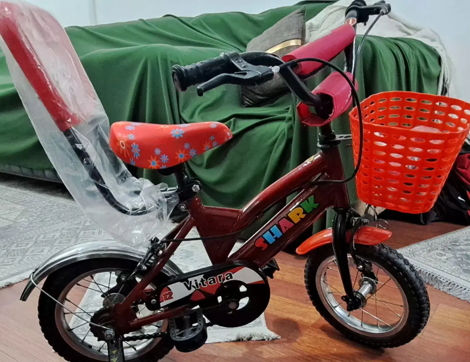 دوچرخه بچگانه سایز ۱۲ قرمز|دوچرخه، اسکیت، اسکوتر|پرند, فاز ۵|دیوار