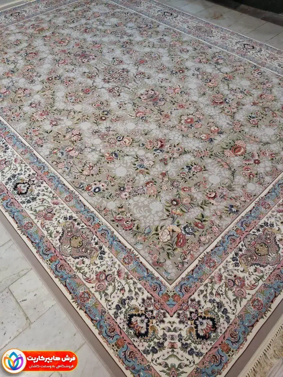 فرش ۹ متری طرح باغ گل|فرش|زنجان, |دیوار