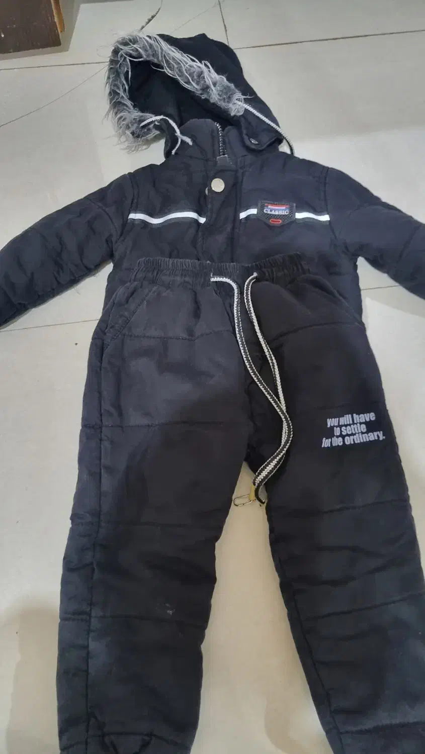 کاپشن و شلوار پسرانه|کفش و لباس بچه|مشکیندشت, |دیوار