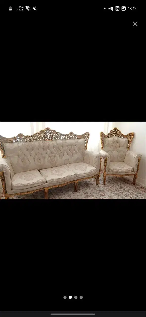 مبل سلطنتی|مبلمان خانگی و میز عسلی|اسلامشهر, شهرک واوان|دیوار