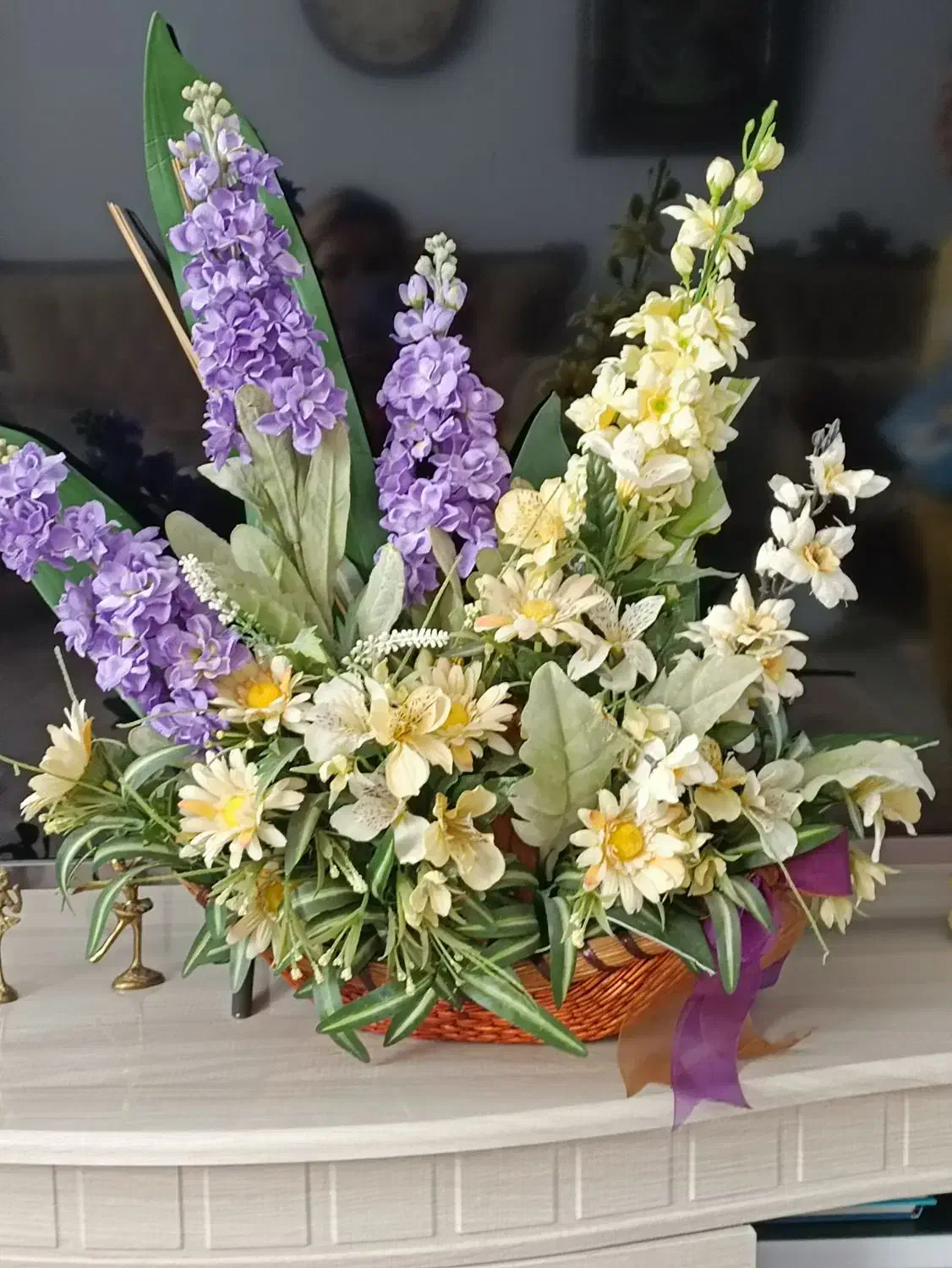 یک عدد سبد گل|گل مصنوعی|ارومیه, |دیوار