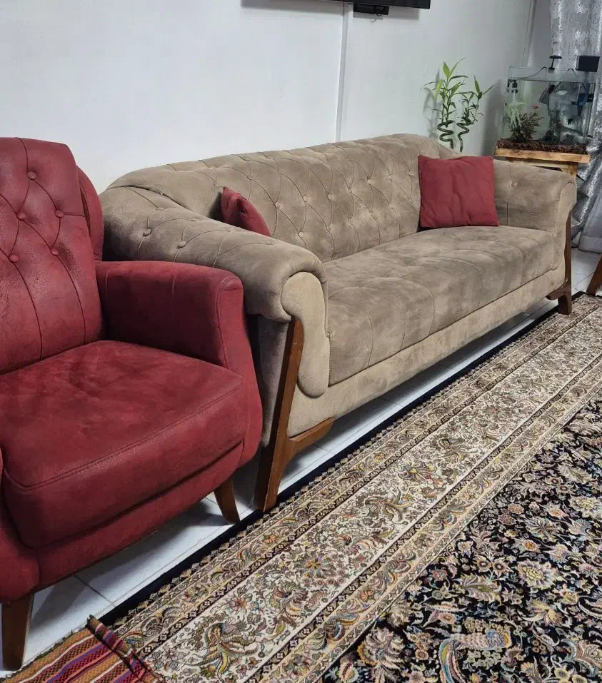 مبل چستر ۸ نفره|مبلمان خانگی و میز عسلی|اندیشه, اندیشه فاز ۱|دیوار