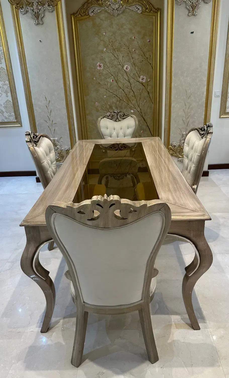 میز ناهارخوری ۴ نفره ترکیه ای خودرویی حد نو مقطوع|میز و صندلی غذاخوری|تهران, سازمان برنامه شمالی|دیوار