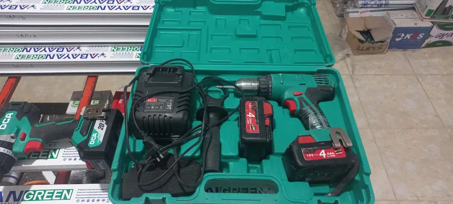 دریل شارژی دی سی ای ۱۸ ولت ۴ آمپر چکشی|ابزارآلات|خرمآباد, |دیوار