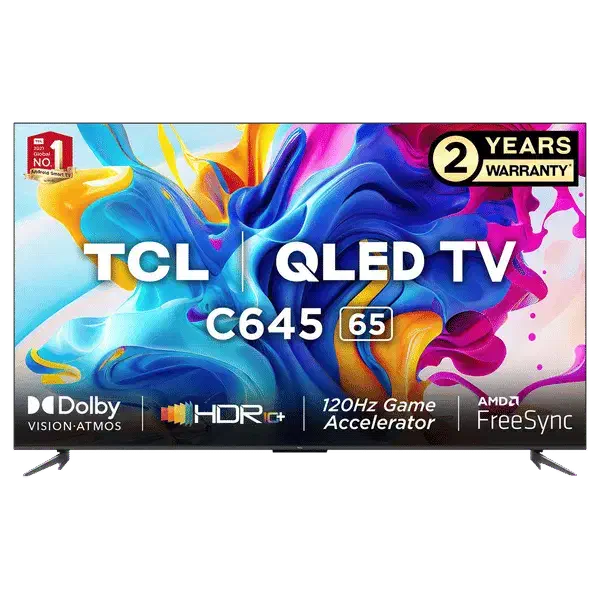 65 TCL تلویزیون کوانتومی ۶۵ اینچ تی سی ال 120 هرتز|تلویزیون و پروژکتور|تبریز, |دیوار