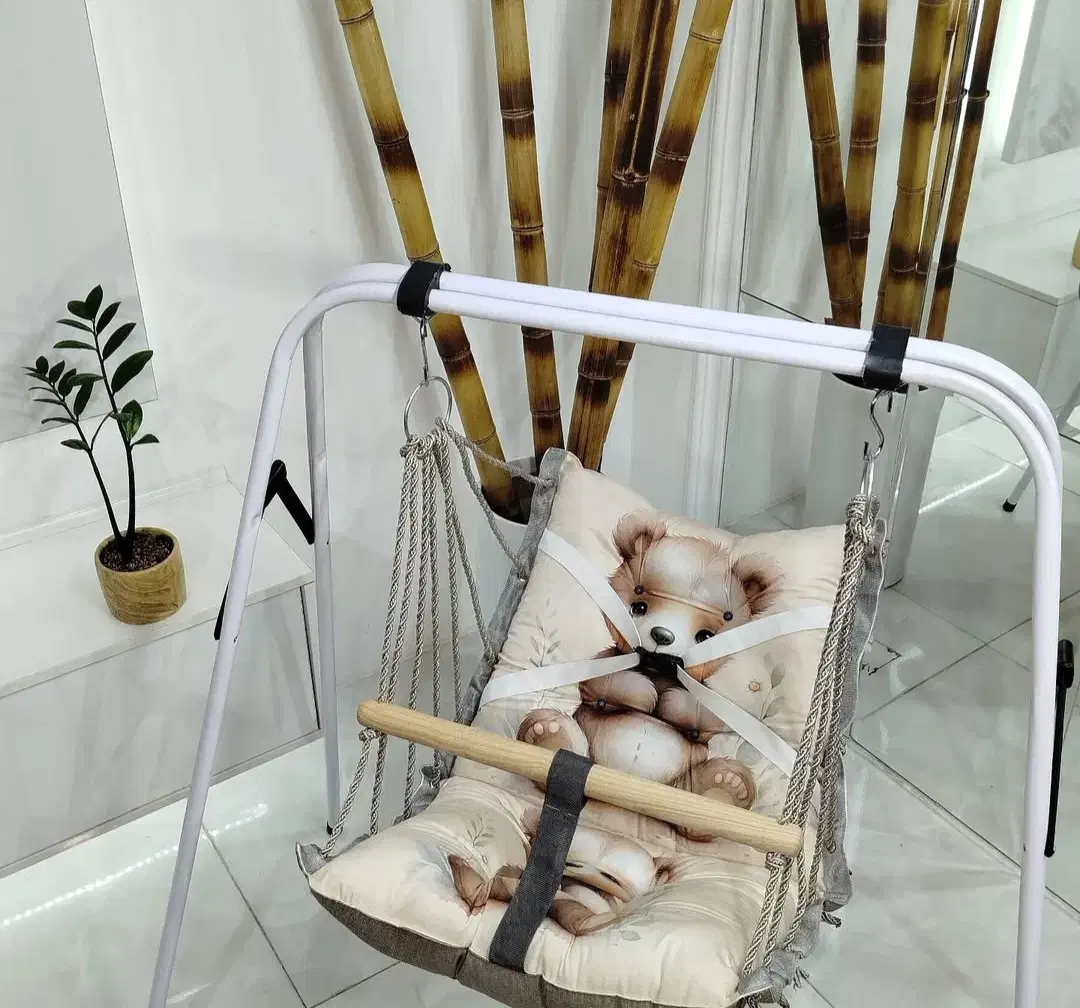 تاب ریلکسی نوزادوکودک پایه یا میله تاب|اسباب و اثاث بچه|قم, زاویه|دیوار