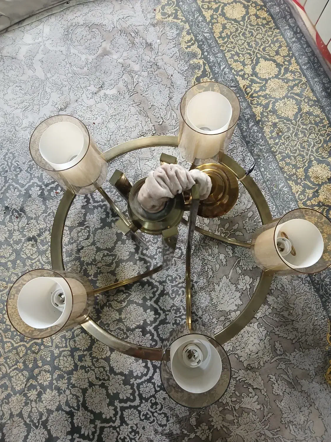 لوستر برنجی|لوستر و چراغ آویز|تهران, فدک|دیوار