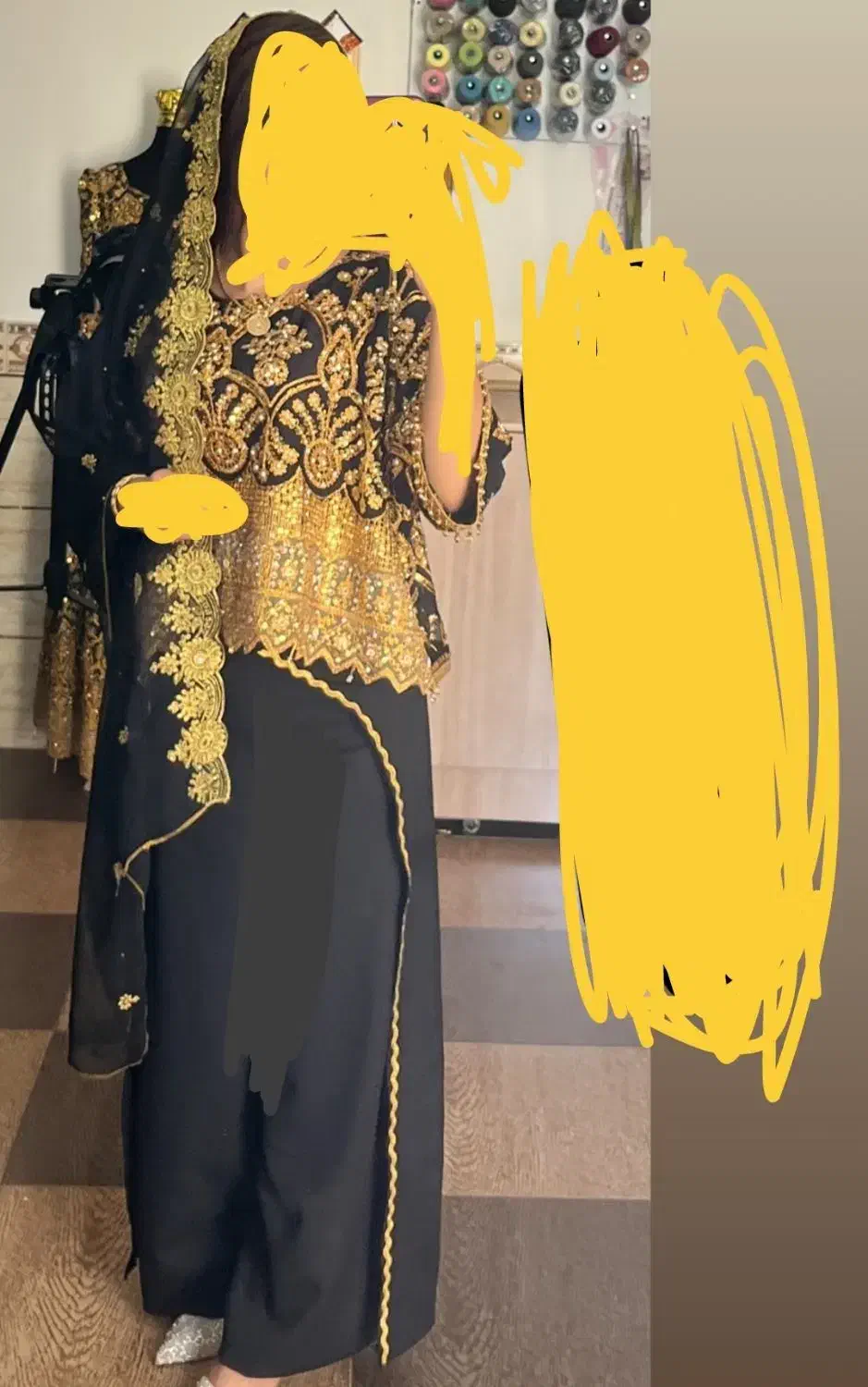 کراپ شلوار شال مجلسی|لباس|جیرفت, |دیوار