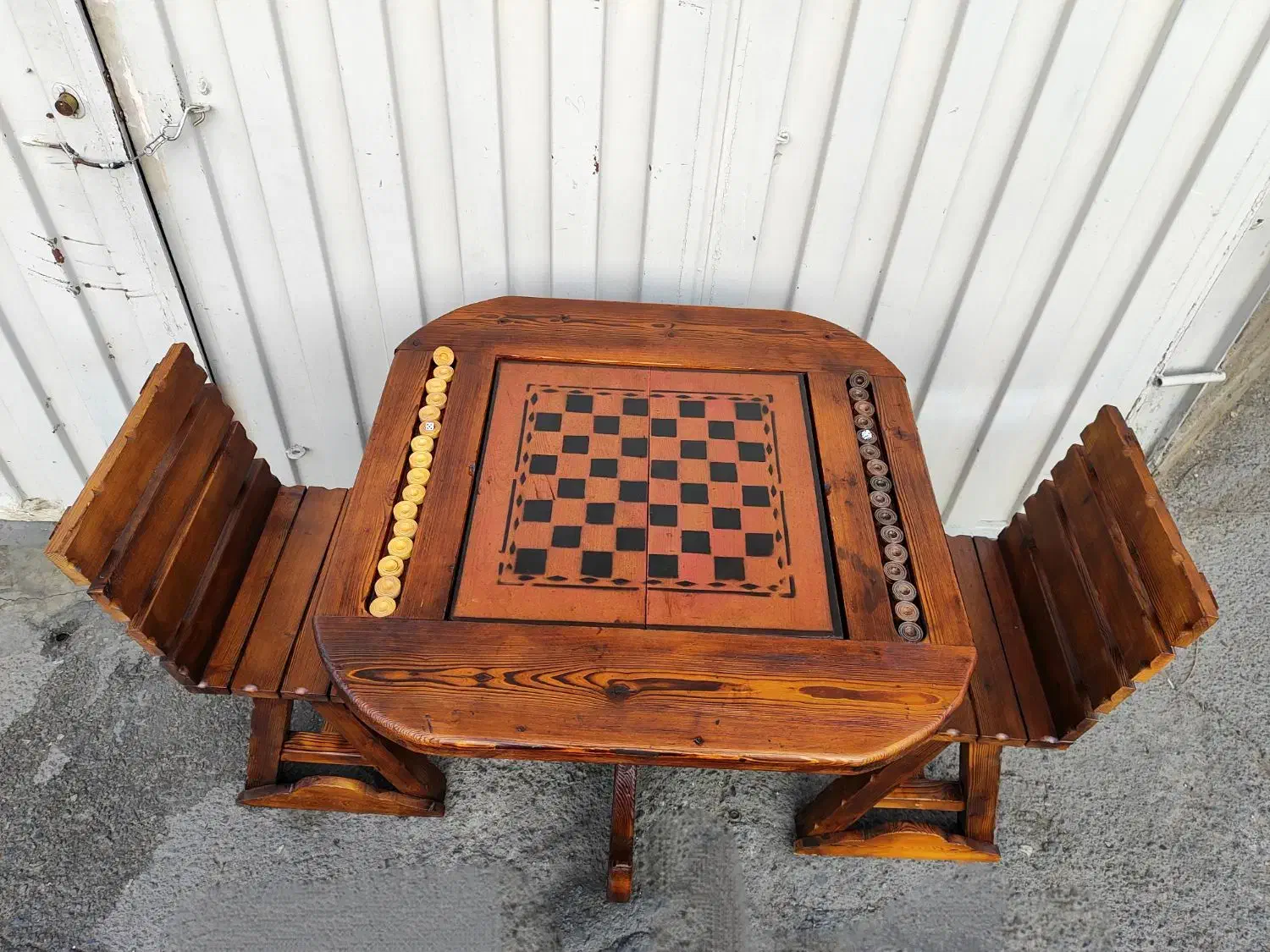 صندلی تخته نرد و شطرنج چوب راش نو آکبند|صندلی و نیمکت|تبریز, |دیوار