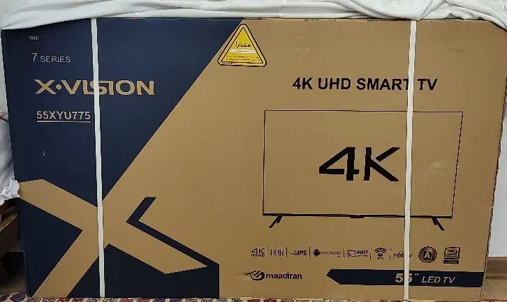 تلویزیون 55 اینچ هوشمند x vision|تلویزیون و پروژکتور|تبریز, |دیوار