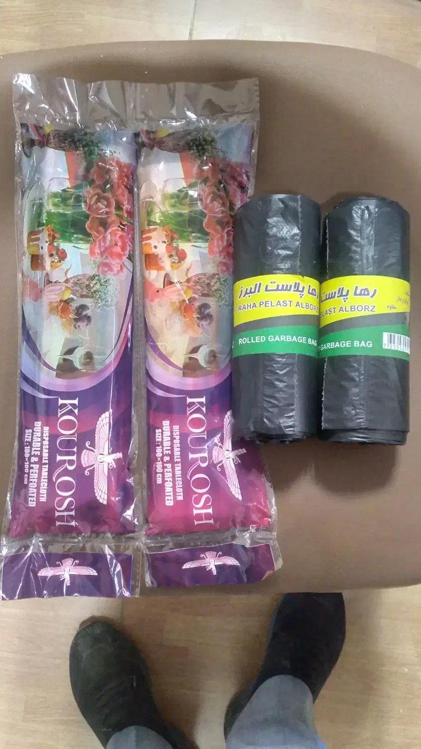 فروش عمده وخرده سفره یکبار و کیسه زباله حسبی الله|ظروف نگهدارنده، پلاستیکی، یکبارمصرف|اردبیل, |دیوار