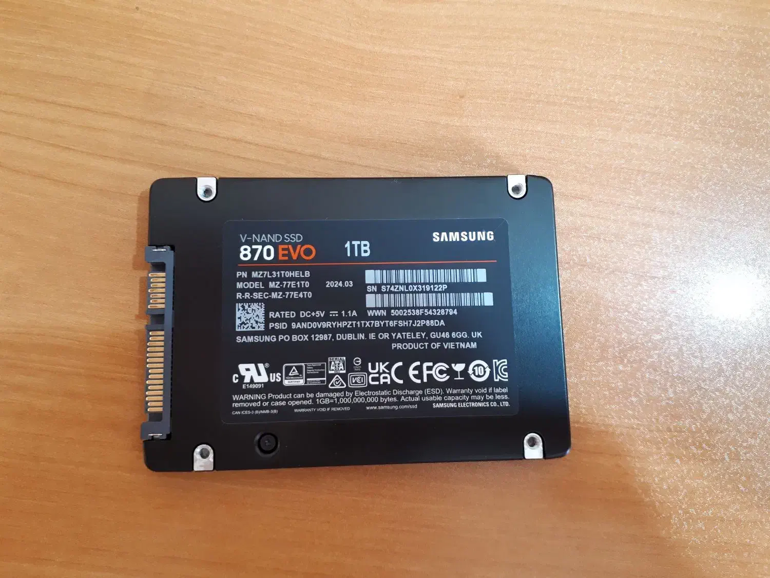 اس اس دی های سامسونگ  ۱و ۲ ترا بایت اک با گارانتی|قطعات و لوازم جانبی رایانه|ارومیه, |دیوار