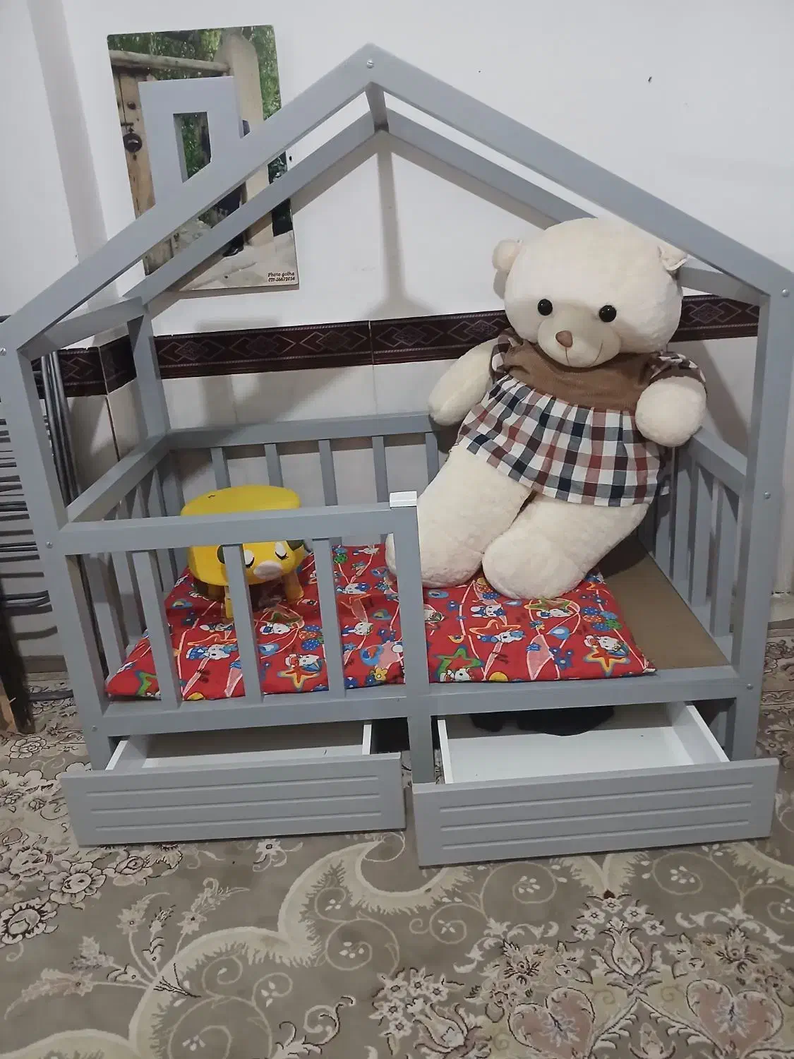 تخت کودک و نوجوان درحدنو|تخت و سرویس خواب|رباطکریم, الارد|دیوار