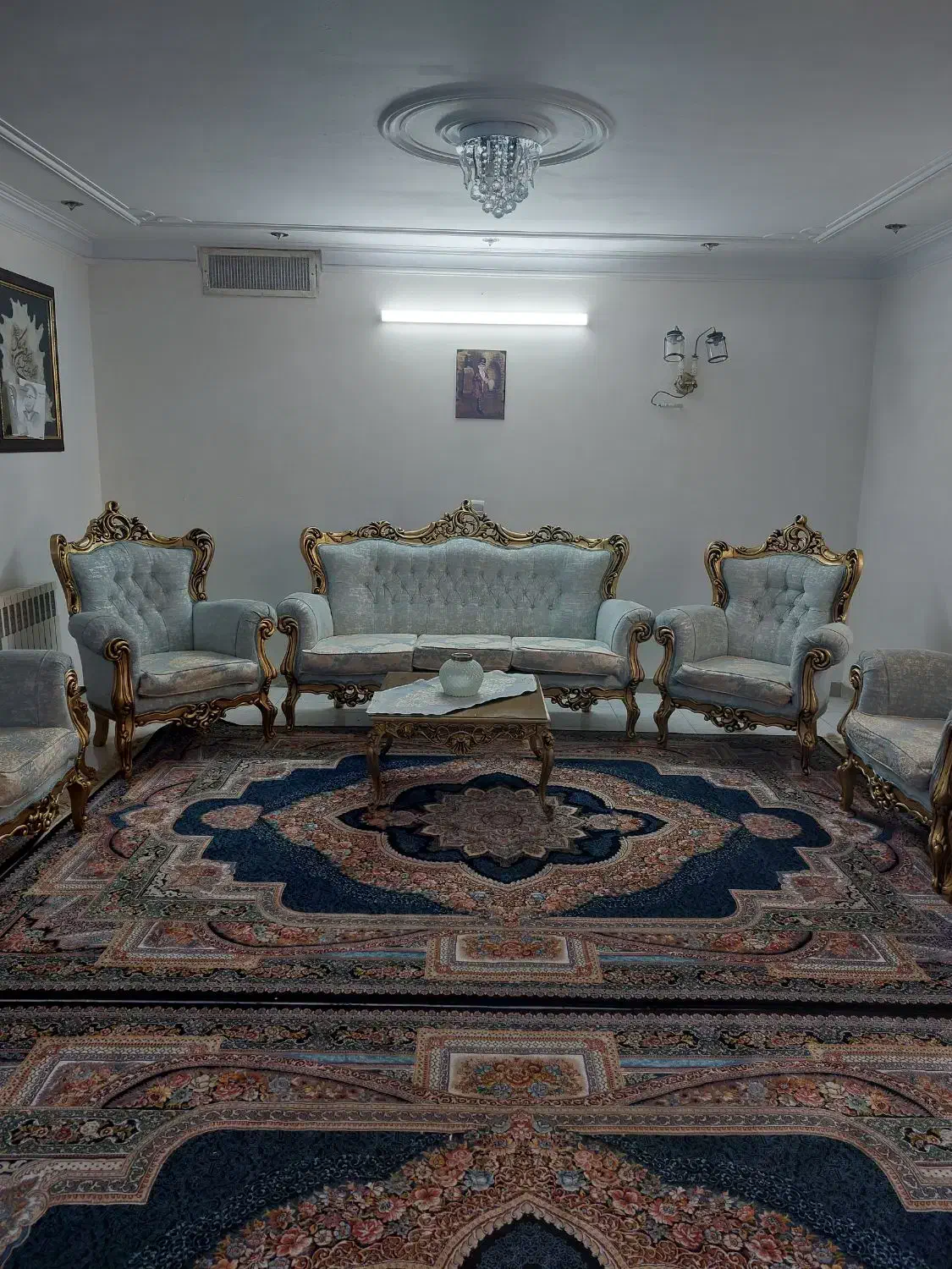 مبل استیل ۷نفره|مبلمان خانگی و میز عسلی|فردیس, شهرک راه آهن|دیوار