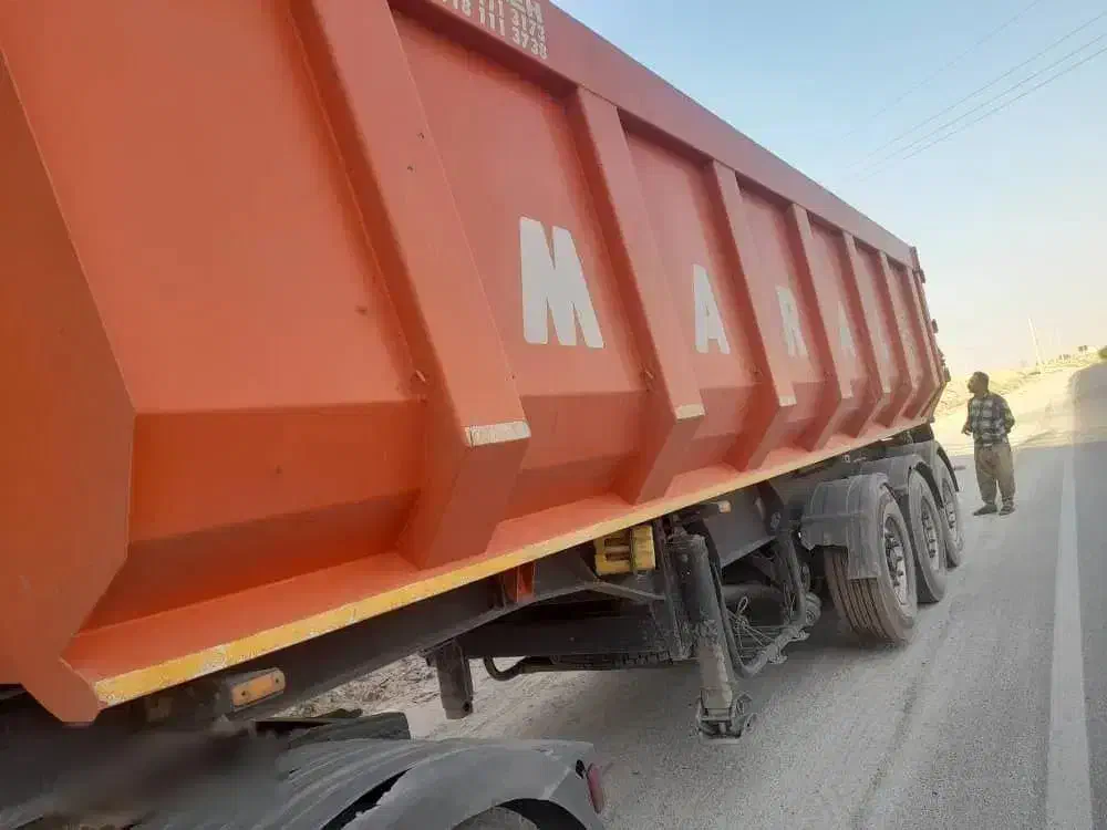 تریلی کمپرسی|خودرو سنگین|رباط‌کریم, رباط‌کریم|دیوار