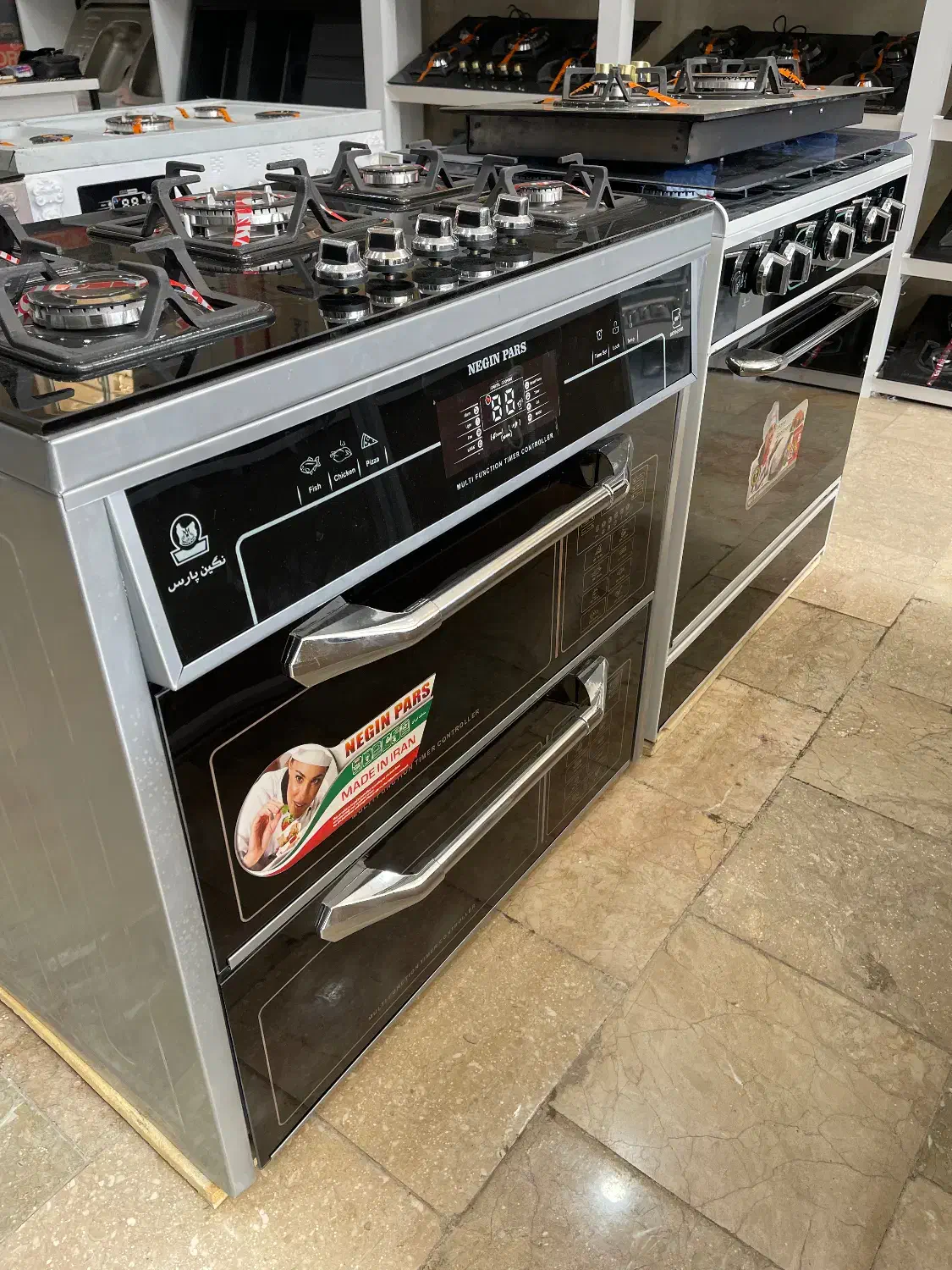 اجاق گاز طرح فر صفحه شیشه نشکن ms333|اجاق گاز و لوازم برقی پخت‌وپز|مشهد, نوید|دیوار