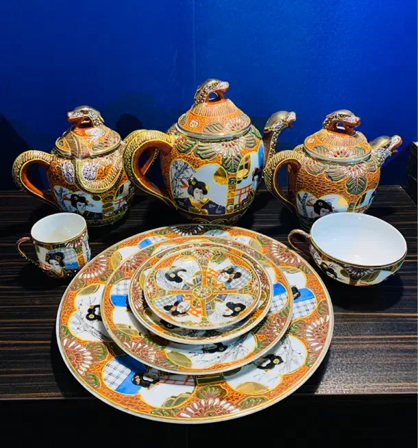 ست کامل چینی عتیقه ساخت ژاپن، بیش از ۷۰ ساله نو|کلکسیون اشیاء عتیقه|تهران, جمال‌زاده|دیوار